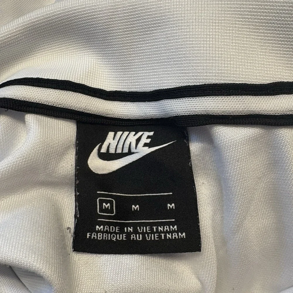 Nike Air Track Jacket Mens Medium White Black Colorblock Full‎ Zip Sportswear